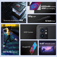 OnePlus 9RT 5G Smartphone globalny Rom Snapdagon 888 6.62 2